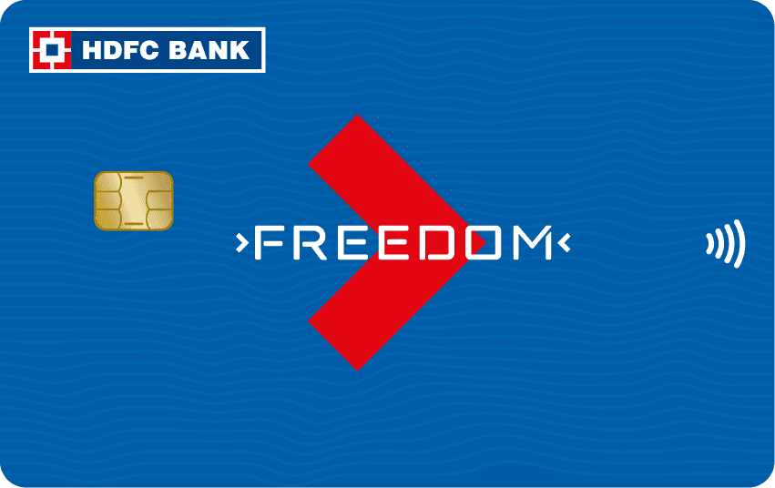 Freedom credit card from HDFC Bank